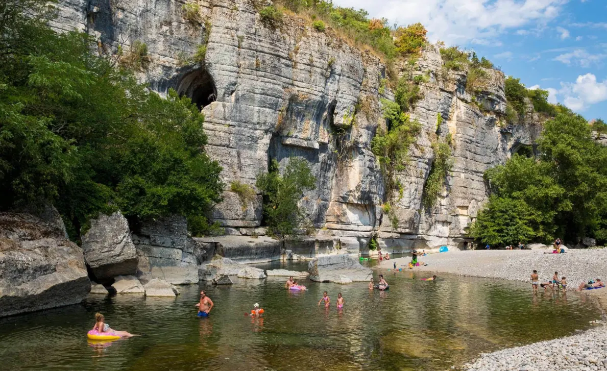 Flüsse und Baden in der Ardèche